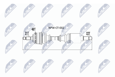 Drive Shaft NTY NPW-CT-002