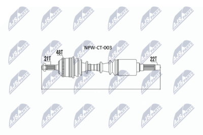 Drive Shaft NTY NPW-CT-003