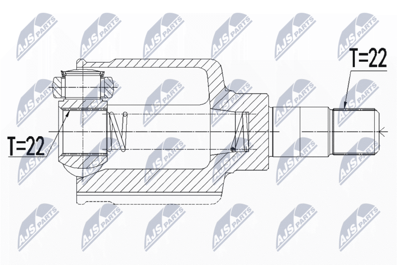 NTY NPW-CT-070 Joint Kit, drive shaft