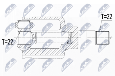 Joint Kit, drive shaft NTY NPW-CT-070