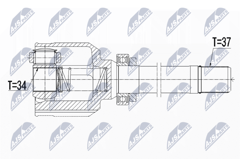 NTY NPW-CT-108 Joint Kit, drive shaft