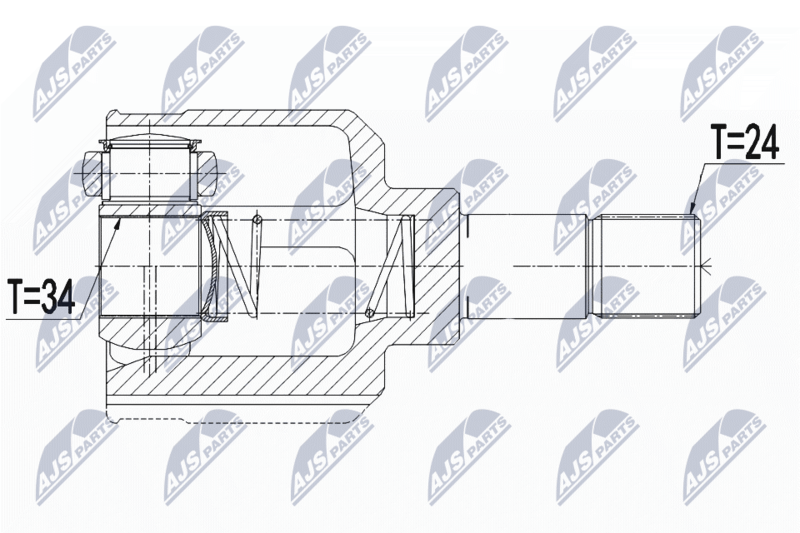 NTY NPW-CT-110 Joint Kit, drive shaft