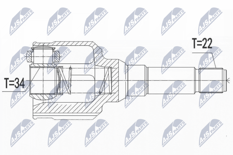 NTY NPW-CT-114 Joint Kit, drive shaft