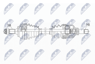 Drive Shaft NTY NPW-CT-115