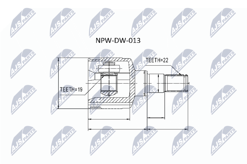 NTY NPW-DW-013 Joint Kit, drive shaft