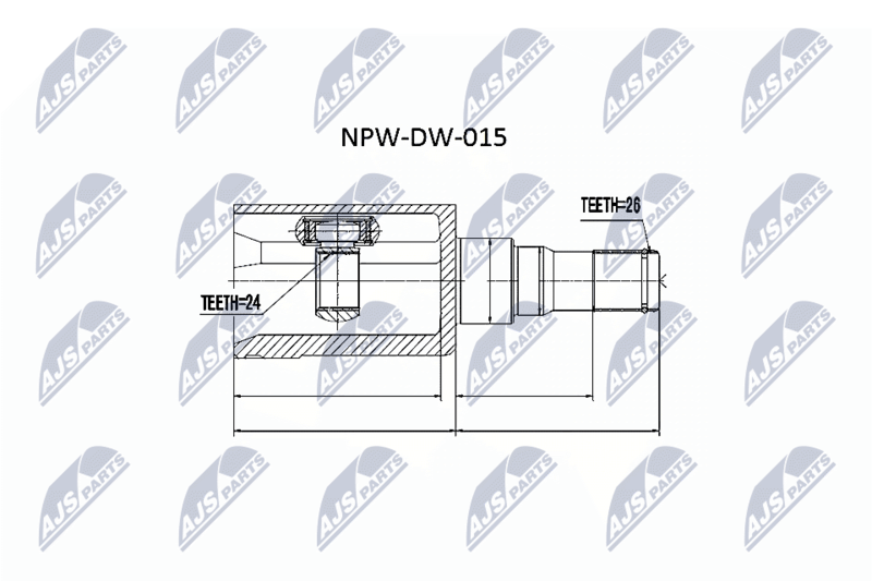 NTY NPW-DW-015 Joint Kit, drive shaft