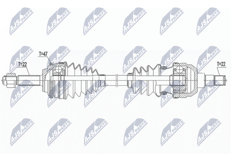 NTY NPW-DW-043 Drive Shaft