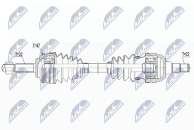 Drive Shaft NTY NPW-DW-043