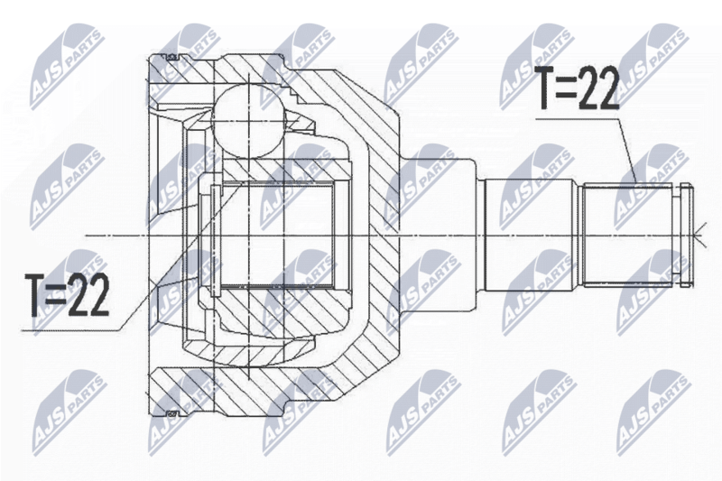 NTY NPW-DW-044 Joint Kit, drive shaft