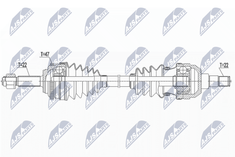 NTY NPW-DW-045 Drive Shaft