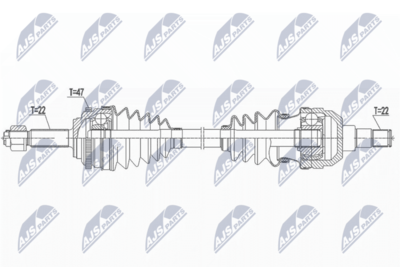 Drive Shaft NTY NPW-DW-045