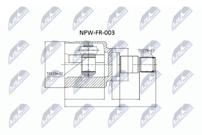 Joint Kit, drive shaft NTY NPW-FR-003