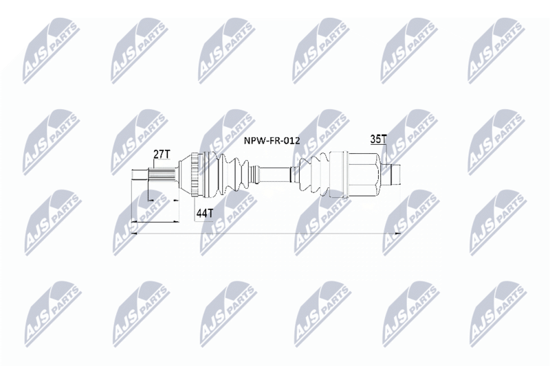 NTY NPW-FR-012 Drive Shaft