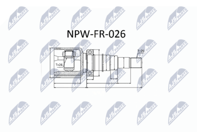 Joint Kit, drive shaft NTY NPW-FR-026
