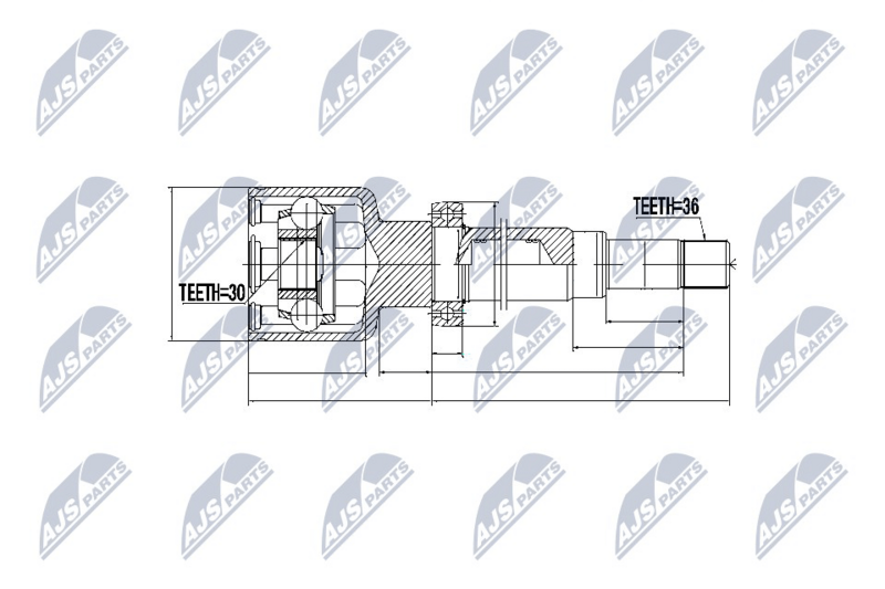 NTY NPW-FR-043 Joint Kit, drive shaft