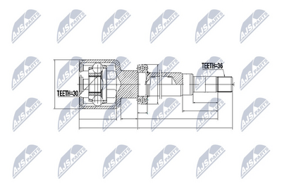 Joint Kit, drive shaft NTY NPW-FR-043