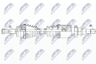 Drive Shaft NTY NPW-FR-046