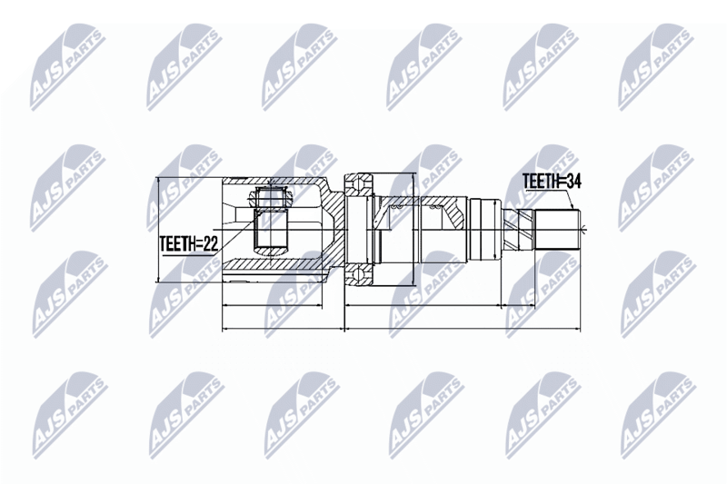 NTY NPW-FR-052 Joint Kit, drive shaft