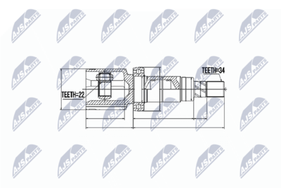 Joint Kit, drive shaft NTY NPW-FR-052