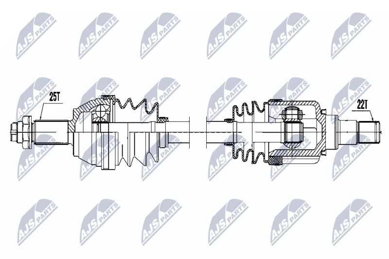 NTY NPW-FR-079 Drive Shaft