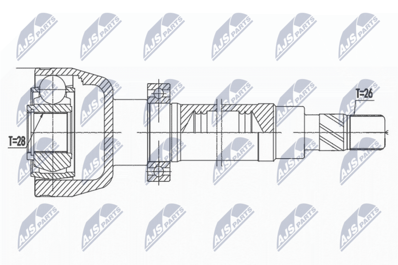 NTY NPW-FR-081 Joint Kit, drive shaft
