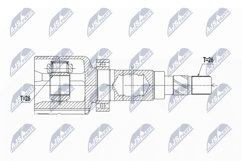 NTY NPW-FR-083 Joint Kit, drive shaft