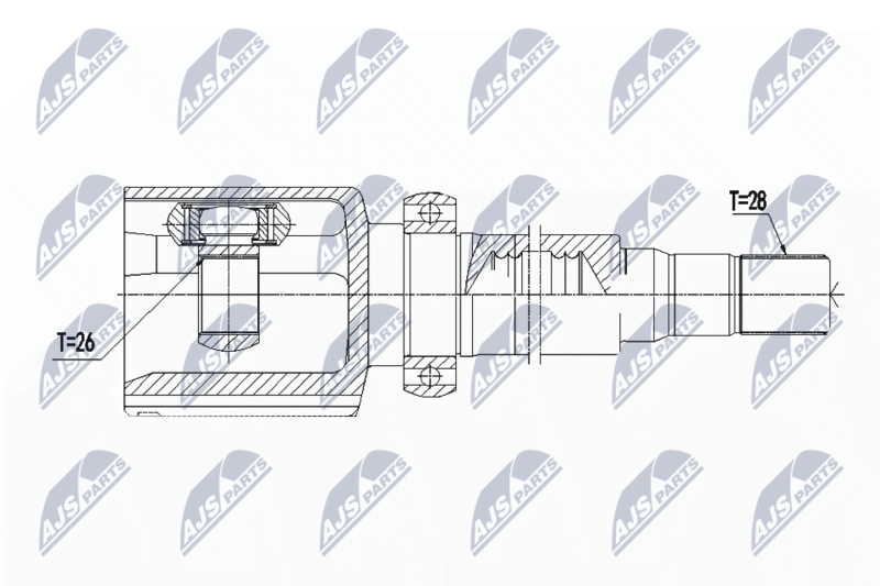 NTY NPW-FR-085 Joint Kit, drive shaft