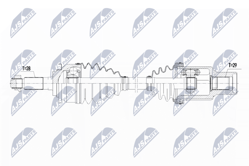 NTY NPW-FR-090 Drive Shaft
