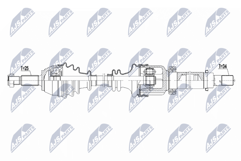 NTY NPW-FR-105 Drive Shaft