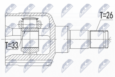 Joint Kit, drive shaft NTY NPW-FR-110