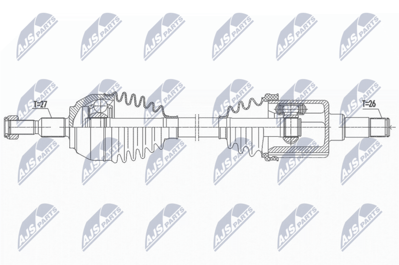 NTY NPW-FR-117 Drive Shaft