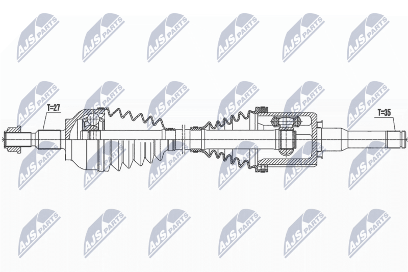 NTY NPW-FR-133 Drive Shaft