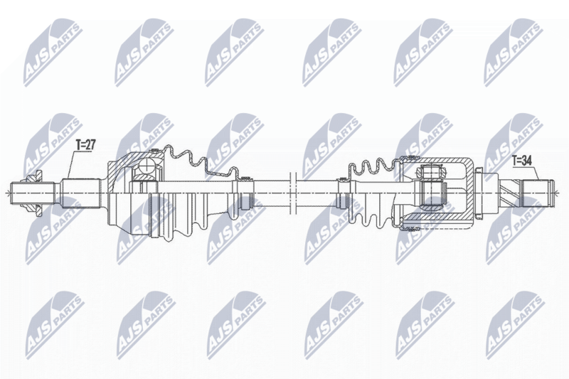 NTY NPW-FR-139 Drive Shaft