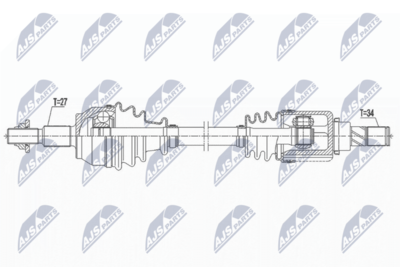Drive Shaft NTY NPW-FR-139