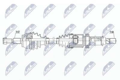 Drive Shaft NTY NPW-FR-141
