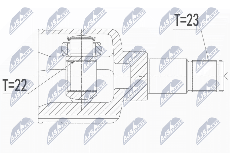 NTY NPW-FR-144 Joint Kit, drive shaft