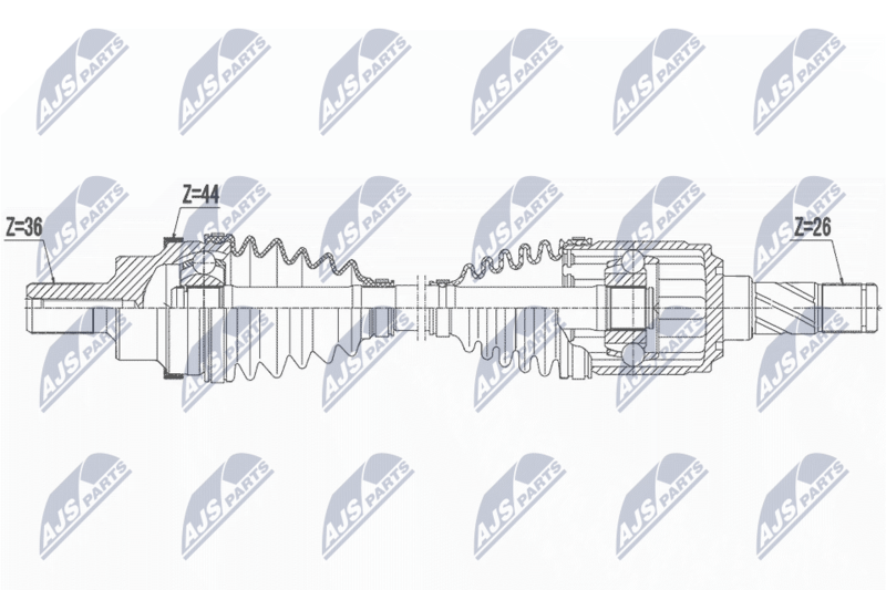 NTY NPW-FR-159 Drive Shaft
