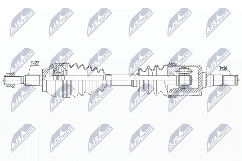 NTY NPW-FR-161 Drive Shaft