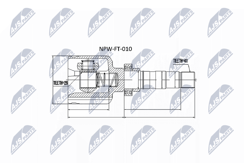 NTY NPW-FT-010 Joint Kit, drive shaft