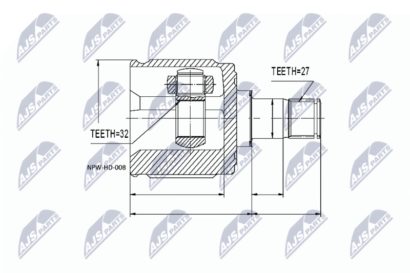 NTY NPW-HD-008 Joint Kit, drive shaft