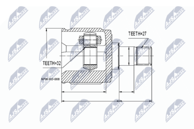 Joint Kit, drive shaft NTY NPW-HD-008