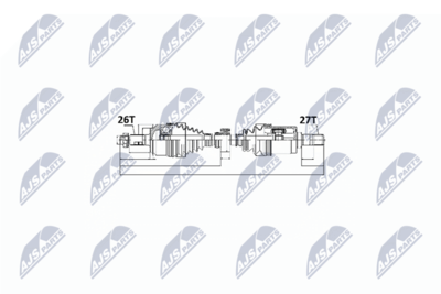 Drive Shaft NTY NPW-HD-014