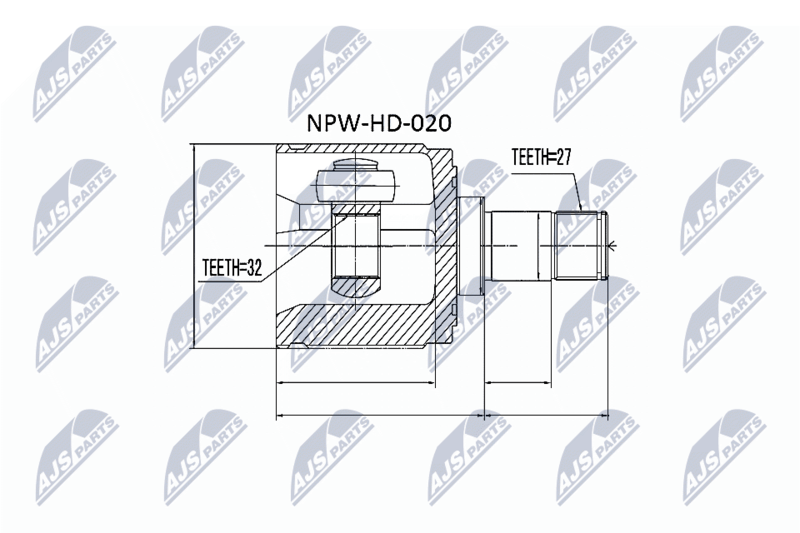 NTY NPW-HD-020 Joint Kit, drive shaft