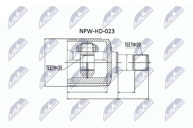 NTY NPW-HD-023 Joint Kit, drive shaft