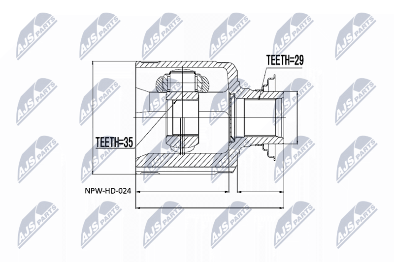 NTY NPW-HD-024 Joint Kit, drive shaft