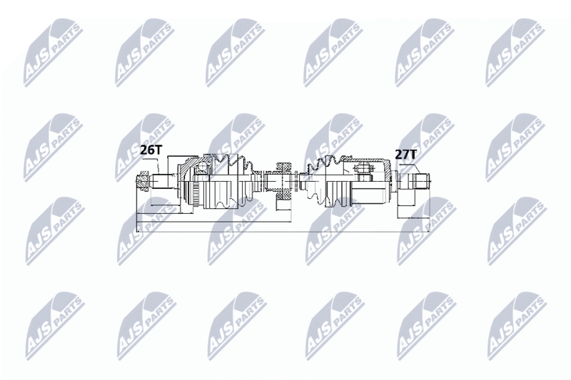 NTY NPW-HD-025 Drive Shaft