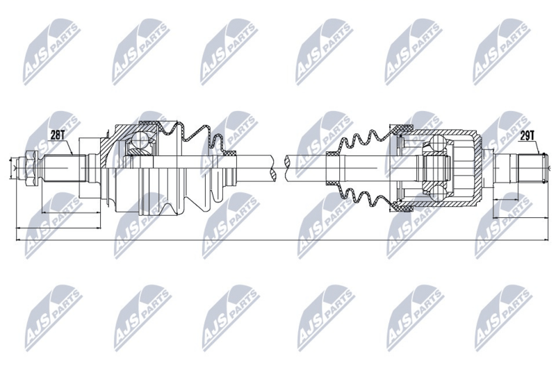NTY NPW-HD-041 Drive Shaft