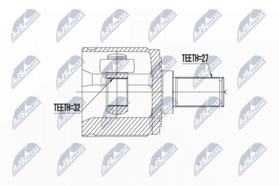 Joint Kit, drive shaft NTY NPW-HD-046