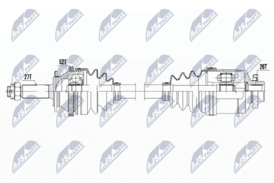 Drive Shaft NTY NPW-HY-526