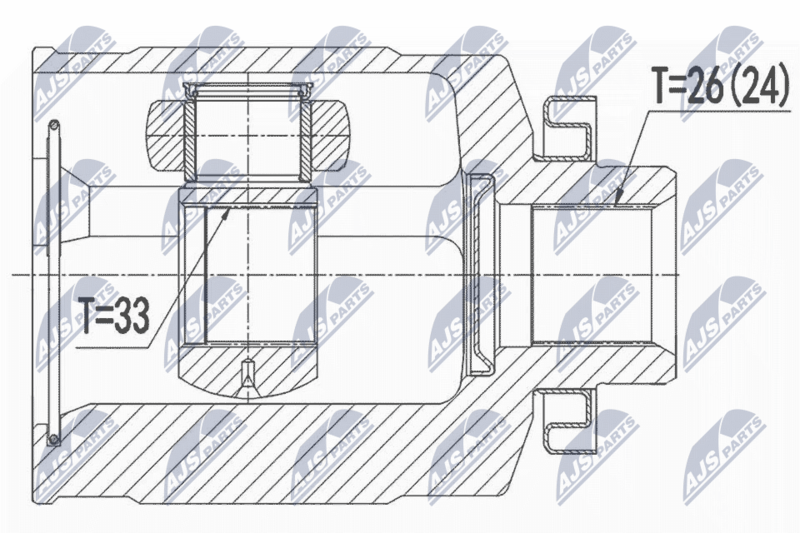 NTY NPW-HY-530 Joint Kit, drive shaft